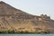 Tombs of the nobles mountain in Aswan Egypt