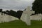 Tombs in Normandy. Graves of British soldiers in the Commonwealth cemetery of Bayeaux, Normandy, France.