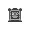 Tombstone on the grave vector icon