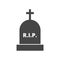 Tombstone icon, Gravestone Icon - Illustration