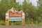 Tombstone Park sign, Yukon