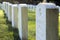 Tombstones of Civil War soldiers at the Gettysburg National Cemetery.