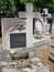 Tombstones and crosses in the public cemetery