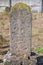 Tombstones in the jewish cemetery