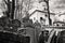 Tombstones in the Josefov cemetery in the old ghetto of Prague. The Jewish cemetery