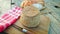 Tomme de Savoie cheese on a table