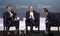 Tommy Vietor, Ben Rhodes, and Julian Castro at 2019 J Street Conference