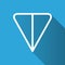 TON logo. Gram icon. Digital cryptocurrency of telegram open network. Decentralized finance programs. Vector