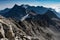 Tonale, Italian Alps, dramatic mountain landscape.