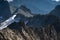 Tonale, Italian Alps, dramatic mountain landscape.