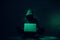 toned picture of silhouette of hacker in hoodie