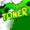 Toner - Comic book style words.