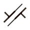 Tonfa weapon flat icon