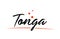Tonga country typography word text for logo icon design