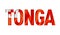 Tonga flag text font