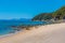 Tonga quarry campsite beach at Abel Tasman national park in New Zealand