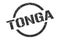 Tonga stamp. Tonga grunge round isolated sign.