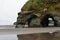 Tongaporutu Beach on North Island New Zealand