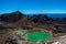 Tongariro Summit view with Emerald Lakes, New Zealand