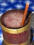 Tongba and bamboo drinking straw; a millet-based alcoholic drink, Nepal
