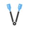 Tongs icon vector image.