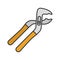 Tongue and groove pliers color icon