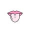 Tongue line icon