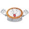 Tongue out isolate on trampoline transparent shape mascot