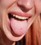 Tongue piercing