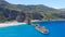 Tonnara beach and Scoglio Ulivo, Calabria from the air