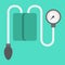 Tonometer flat icon, medicine and healthcare