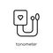 Tonometer icon. Trendy modern flat linear vector Tonometer icon