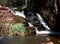 Tonto Creek waterfall in white mountains Arizona