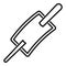 Tool barrette icon, outline style