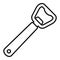 Tool bottle-opener icon, outline style