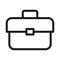 Tool box line icon. Toolbox, toolkit, instrument. Fixing, repair and renovation vector illustration