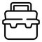 Tool case icon outline vector. Toolbox repair