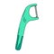 Tool plastic handle for cleaning interdental spaces. Dental product personal oral hygiene home bathroom. Color vector isolate