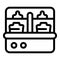 Tool sterilizer icon, outline style