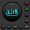 Toolbox dark push buttons with color icons