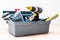 Toolbox with variety of tools