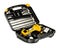 Toolbox with yellow drill set