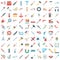 Tools Color Vector Icons set every single icon can easily modify or edit