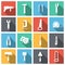 Tools Flat Icons Set