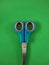 tools green Scissors cutter tool