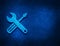 Tools icon artistic abstract blue grunge texture background