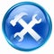 Tools icon blue