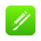 Tools injection icon green vector