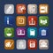 Tools learning colorful icon