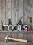 Tools Rustic Wood Background